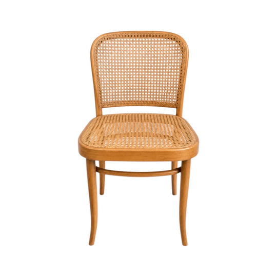 Set of 4 Classic Bentwood Cane Rattan Dining Chairs