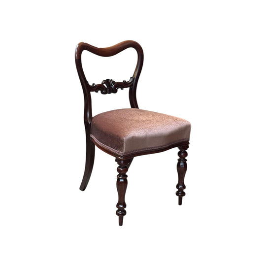 Set of 4 Mahogany kidney back dining chairs c.1850