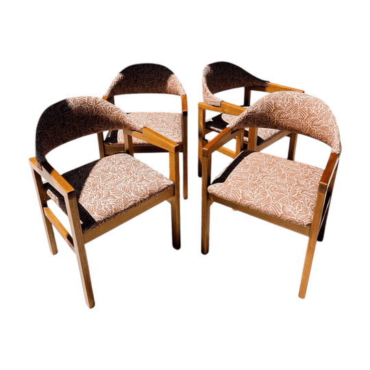 Set of 4 Mid Century Dining Chairs by F. Fallshaw and Sons