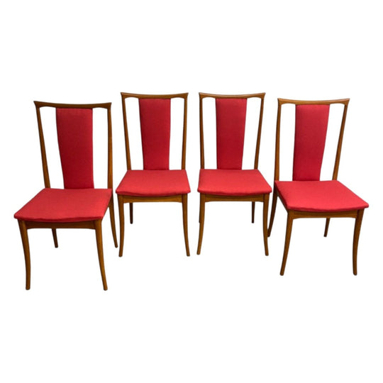 Set of 4 Parker Mid Century T-Back Dining Chairs