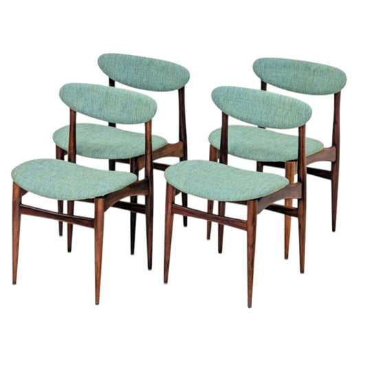 Restored Chatley Spadeback Dining Chairs in Zepel FibreGuard | c1965