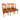 Set of 6 country-style dining chairs | Bazaa | Designer, Vintage and Antique Furniture