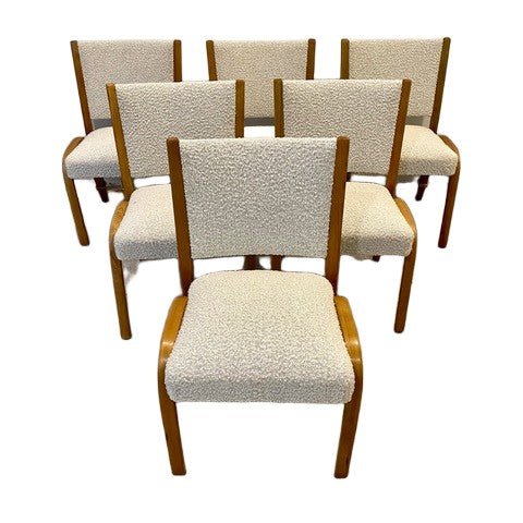 Set of 6 French Dining Chairs Circa 1950