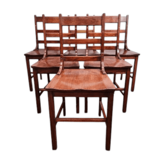 Set of 6 Timber Dining Chairs - Early Australian Maple