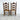 Set Of 6 Vintage Rustic Farmhouse Rush Seat Ladderback Dining Chairs | Bazaa | Designer, Vintage and Antique Furniture