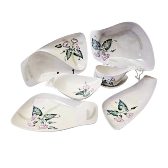 Set of 7 Vintage Carlton Ware "Convolvulus " platters - Australian Design series