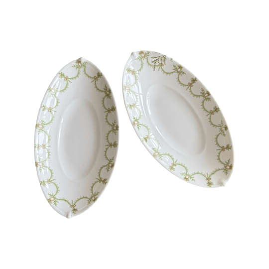 Set of Antique French oval dishes in Holiday Gift Box – Perfect Christmas Present