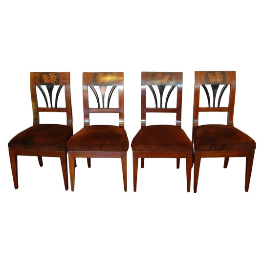 Set of Four Biedermeier Chairs
