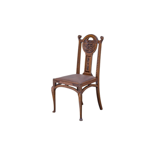 Set of Four Hand-Carved Northwind Dining Chairs