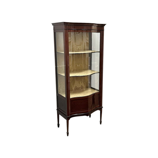 Sheraton style mahogany display cabinet c.1910