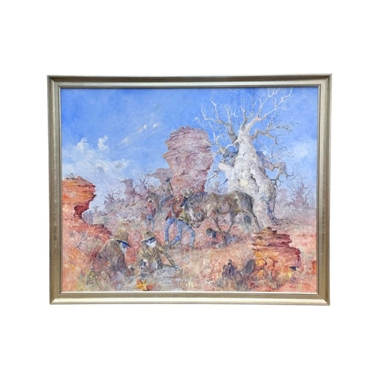 Shoeing Horses Gibb River Rd - Brian Nunan (1932 -)