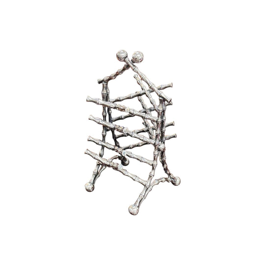 Silver plated bamboo style toast rack c.1900