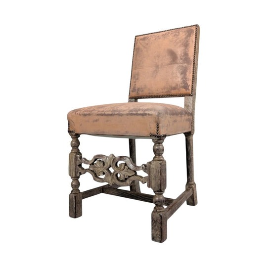 Six (6) French Renaissance Revival Oak Dining Chairs circa 1900