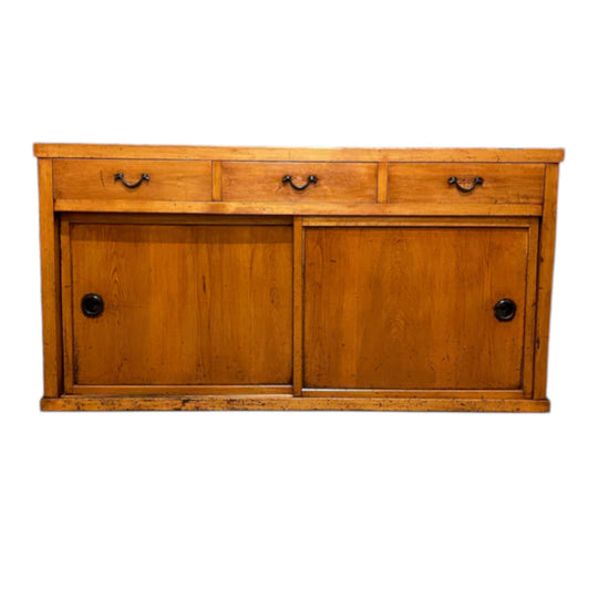 Antique Japanese Sideboard - Cedar & Cypress | Meiji