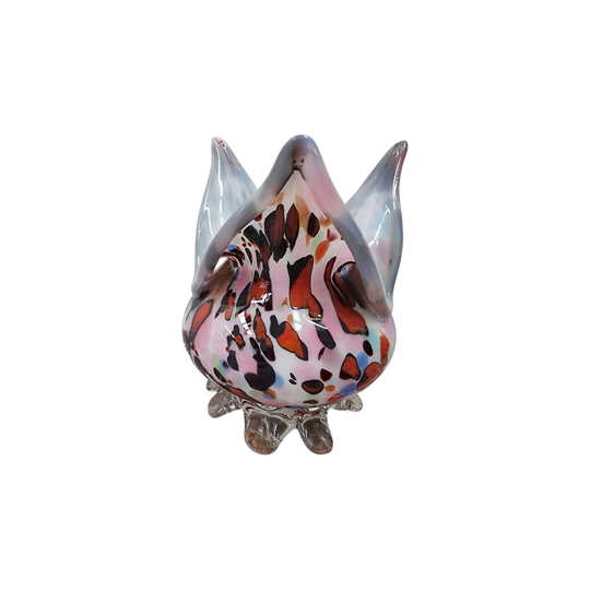 Small Colourful Antique Art Glass Vase