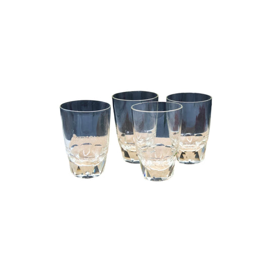 Small Crystal Octagonal Based Scotch Glasses