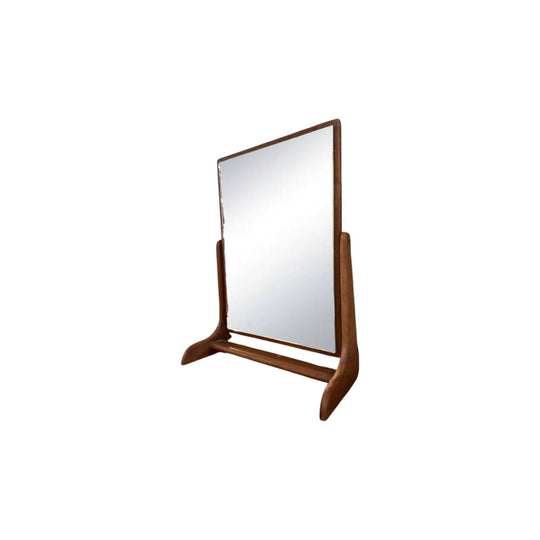 Small Teak Bedside Mirror
