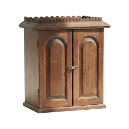 Small Vintage Teak Cabinet - Antique Indian Bedside Table