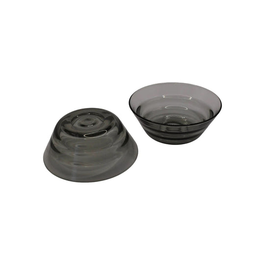 Smokey Grey Condiment Bowls. set of 2