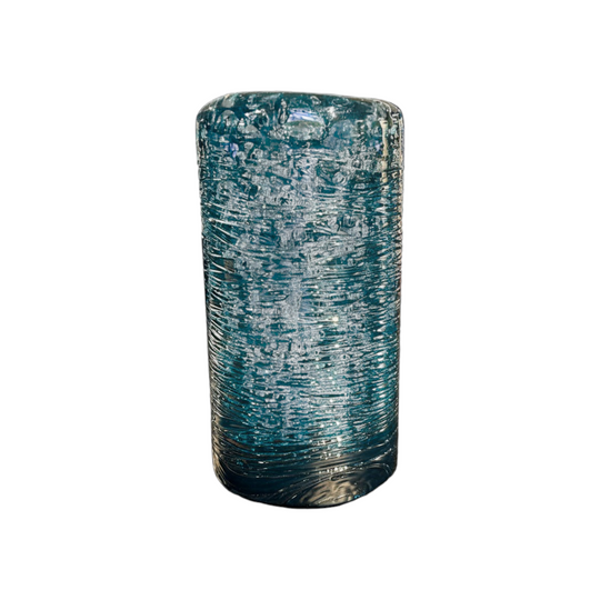 Large Textured Turquoise Glass, by Jacapo Foggini, Jungle Collection