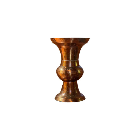 solid brass vase