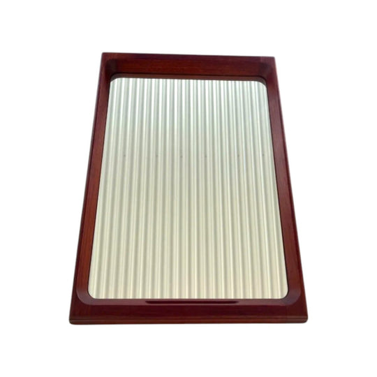 Solid Teak Wall Mirror – Handcrafted