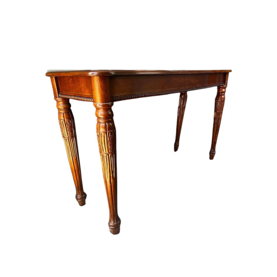 Solid timber with nice hand caving hall stand hall table end tall