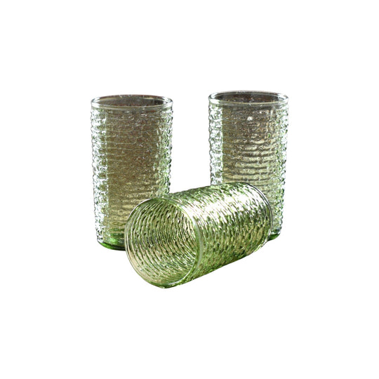 "Soreno" Drinking glasses - Vintage Green Anchor Hocking - Set of 3