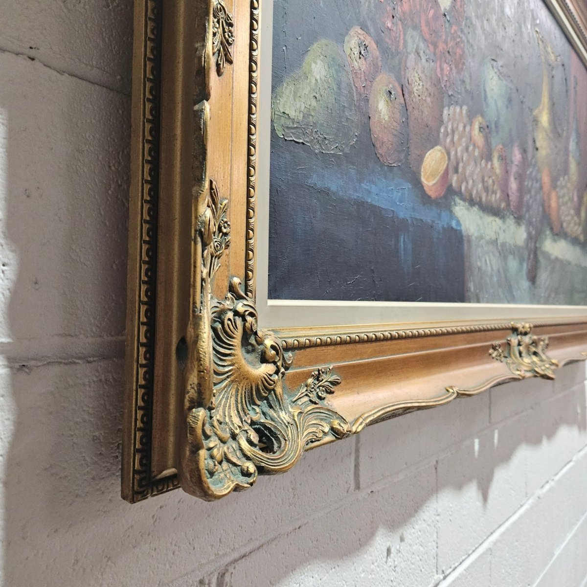 Sourced From France Oil on Canvas Still Life in Decorative Gilt Frame | Bazaa | Designer, Vintage and Antique Furniture