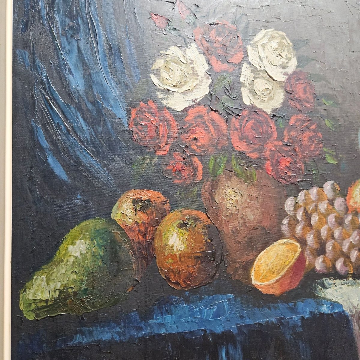 Sourced From France Oil on Canvas Still Life in Decorative Gilt Frame | Bazaa | Designer, Vintage and Antique Furniture