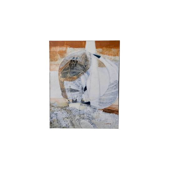 "Sous Spi" (Under Spinnaker)– Original Oil on Canvas by Paul Ambille (1986)