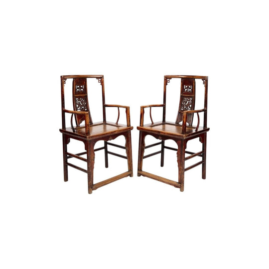 Southern Official hat armchairs with dragon carving