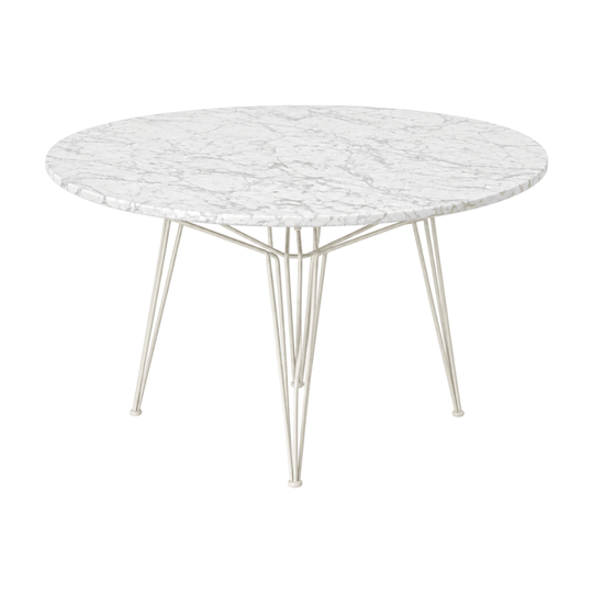 SP01 Parisi Marble Dining Table 125cm Carrara Round Designer Tom Fereday