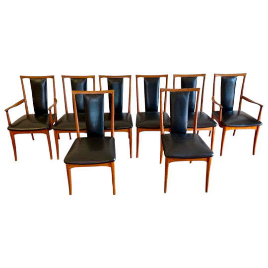 Set of 8, original mid century PARKER DINING CHAIRS