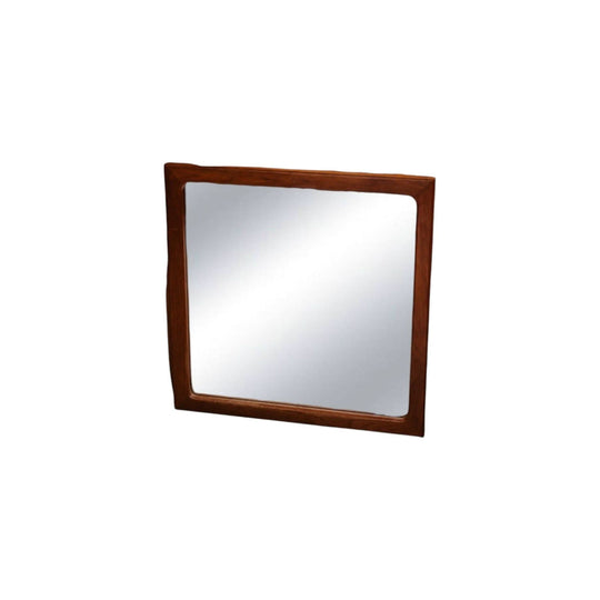 Square Solid Teak Mirror