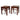 Square stools with humpback stretchers | Bazaa | Designer, Vintage and Antique Furniture