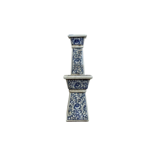 Square Vine Porcelain Candle Holder I
