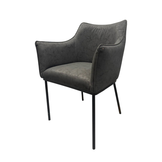 St James Dining Chair Black Vegan Leather