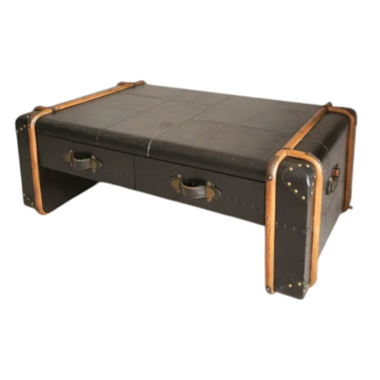 Statement Industrial Coffee Table / Aviation Trunk – Echo Grove Polstar
