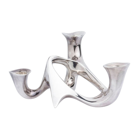 Sterling Silver Candleabra #956 by Henning Koppel for Georg Jensen