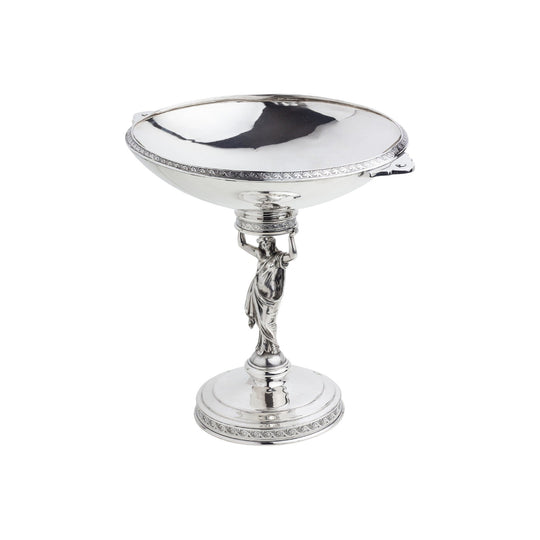 Sterling Tazza or Footed Comport Attributed to John R. Wendt Circa 1870
