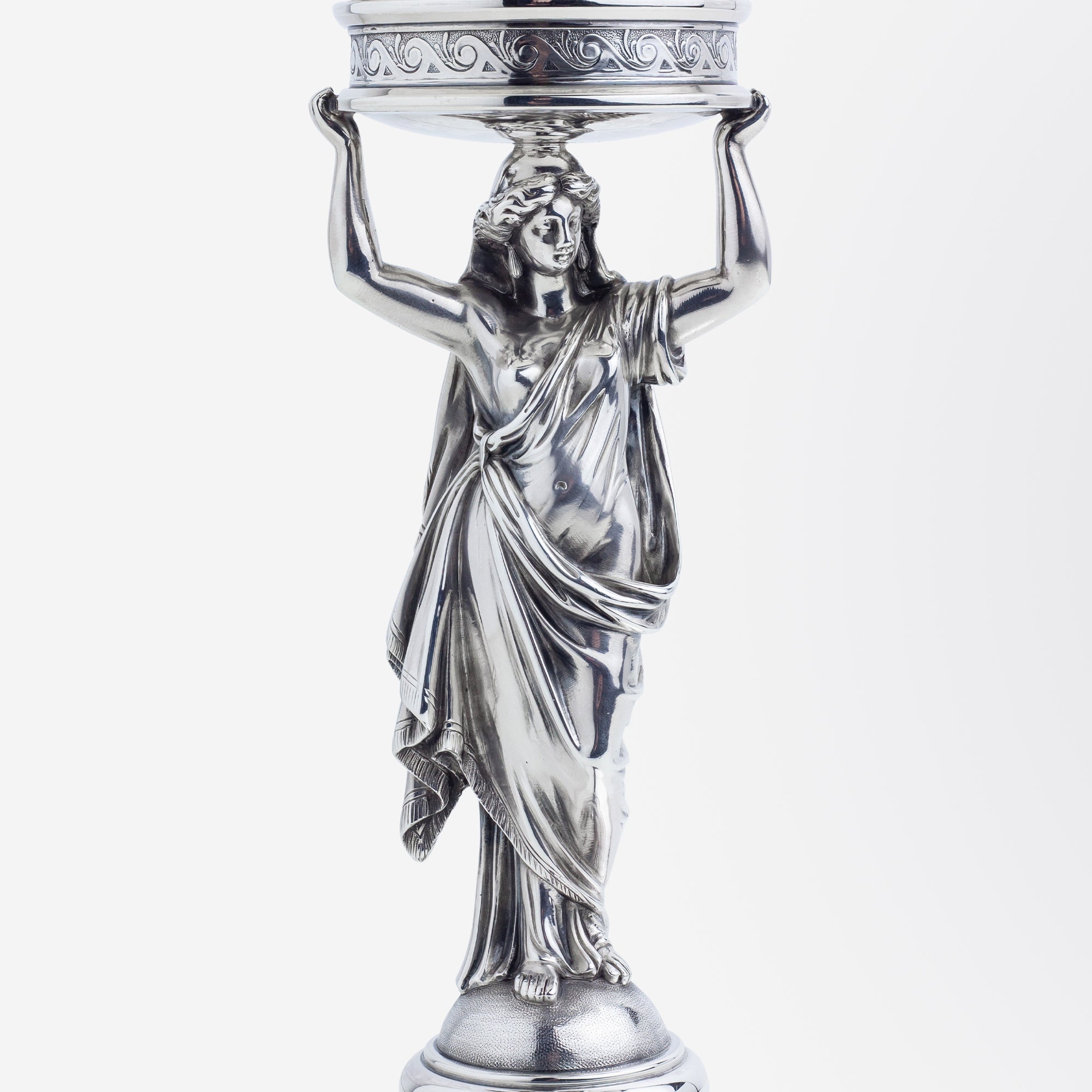 Sterling Tazza or Footed Comport Attributed to John R. Wendt Circa 1870 | Bazaa | Designer, Vintage and Antique Furniture