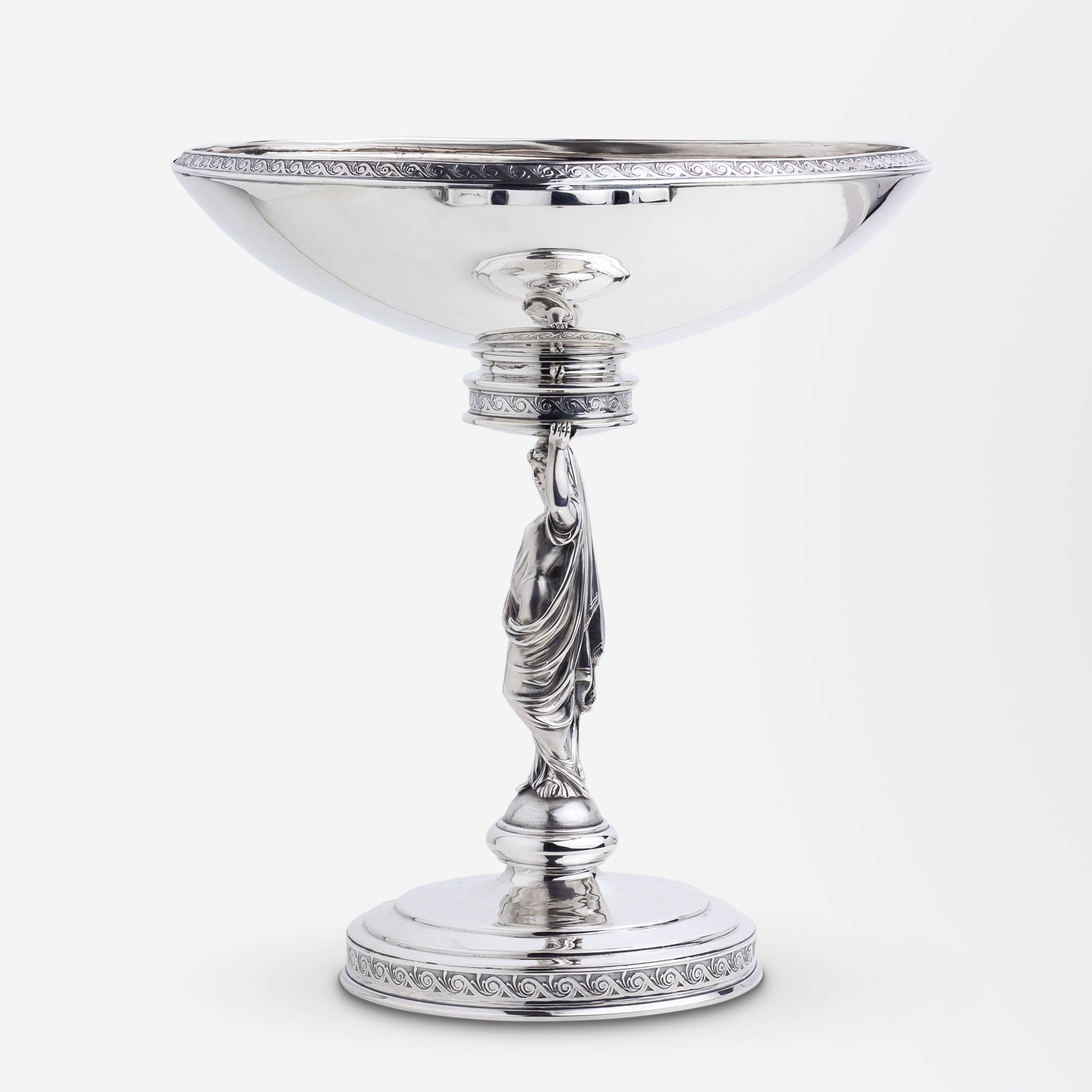 Sterling Tazza or Footed Comport Attributed to John R. Wendt Circa 1870 | Bazaa | Designer, Vintage and Antique Furniture