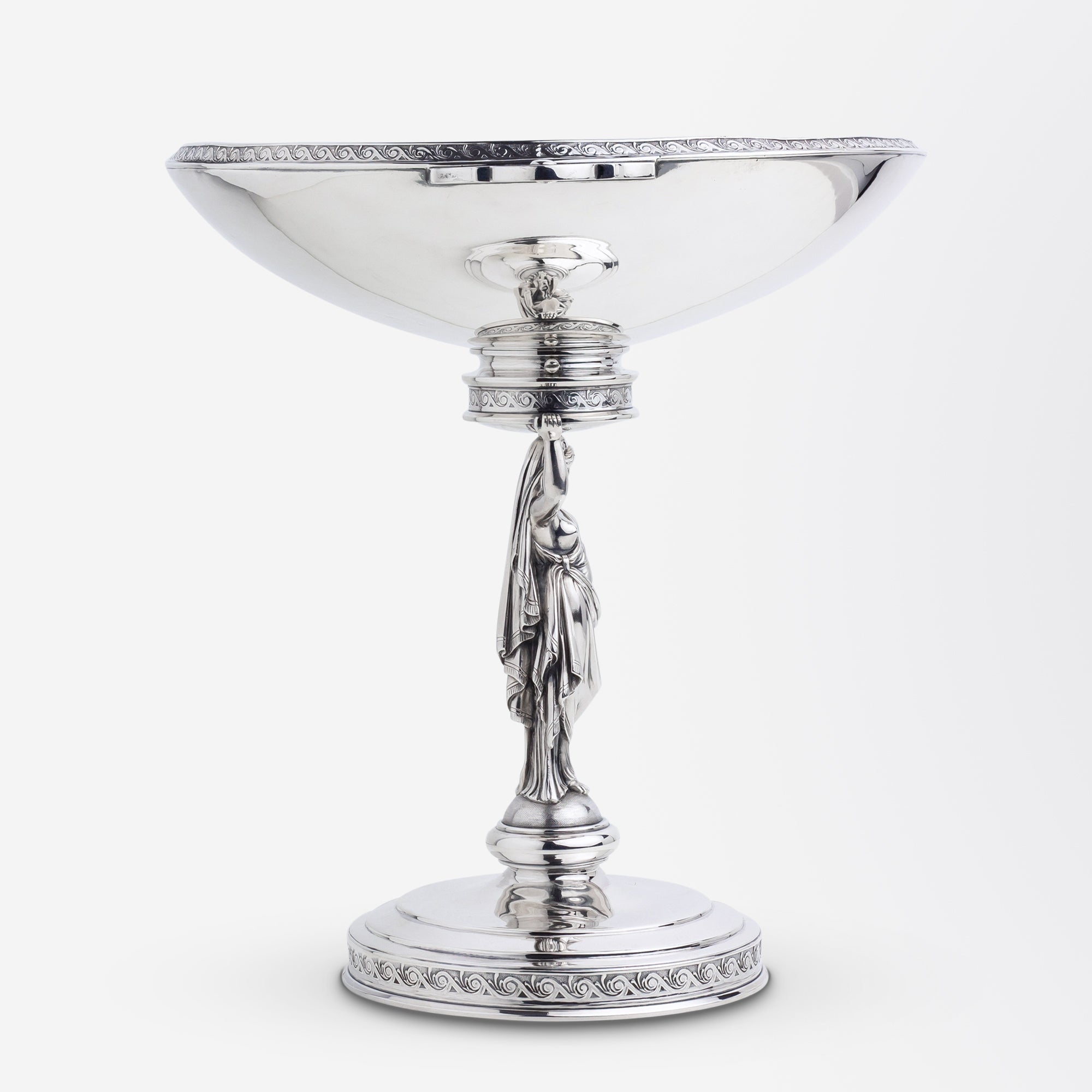 Sterling Tazza or Footed Comport Attributed to John R. Wendt Circa 1870 | Bazaa | Designer, Vintage and Antique Furniture