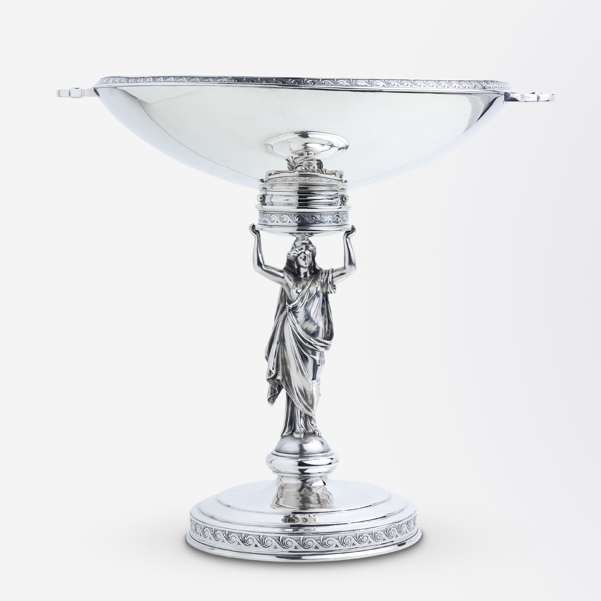 Sterling Tazza or Footed Comport Attributed to John R. Wendt Circa 1870 | Bazaa | Designer, Vintage and Antique Furniture