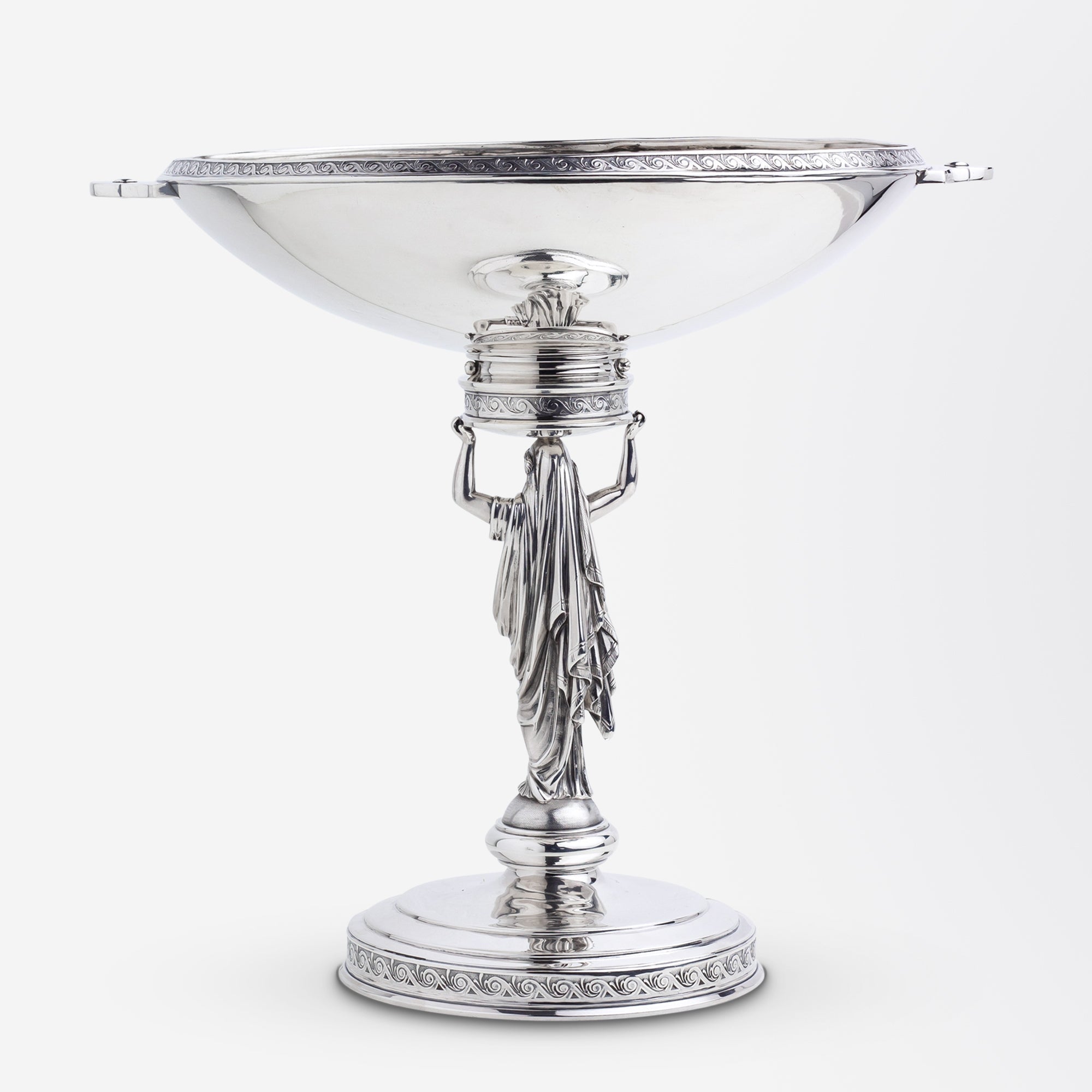 Sterling Tazza or Footed Comport Attributed to John R. Wendt Circa 1870 | Bazaa | Designer, Vintage and Antique Furniture