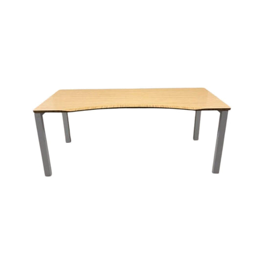 Straight Desk with Bamboo Top - 1800 x 750