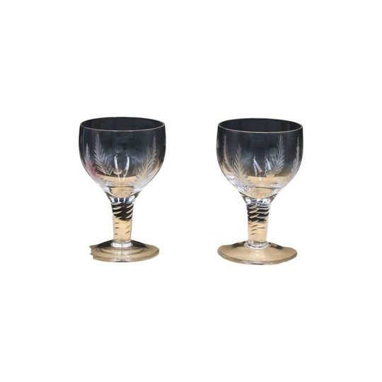 Stuart Crystal Woodchester Design Port Glasses