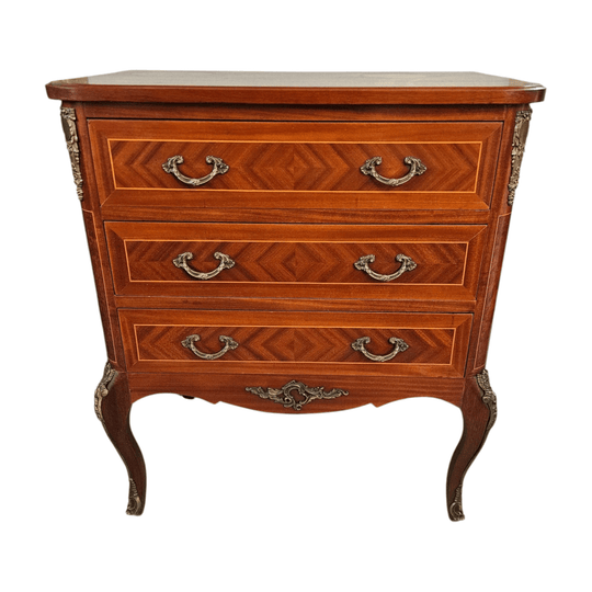 Stunning French Louis XV Style Wooden Top Commode