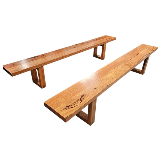 Solid Reclaimed Blue Gum Bench Seat, 260 cm